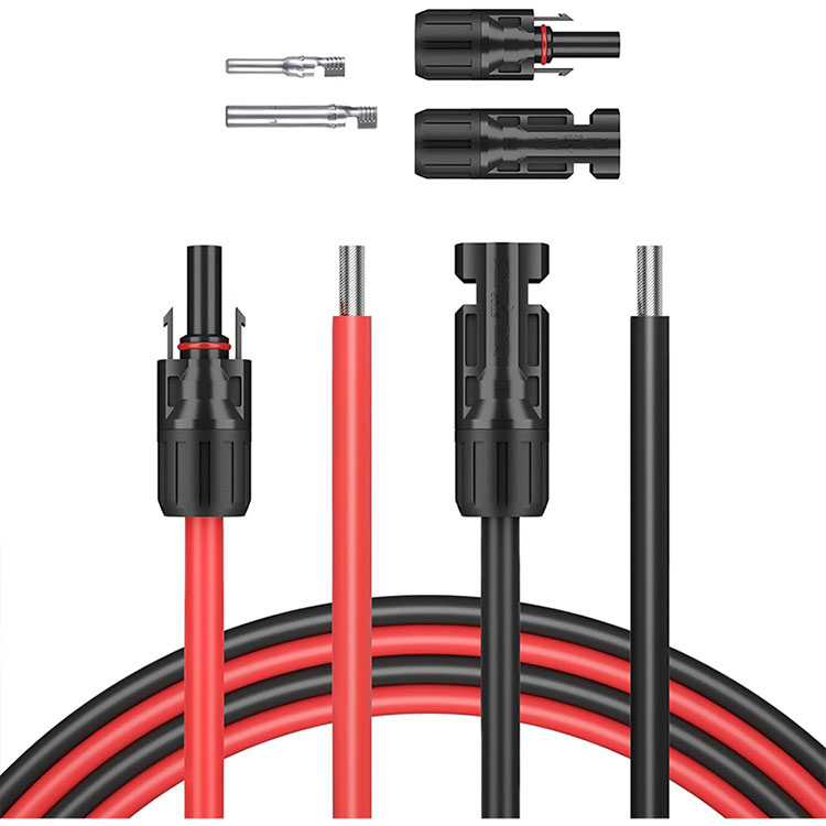 Провід сонячної панелі 5 футів 10 AWG (6 мм2).